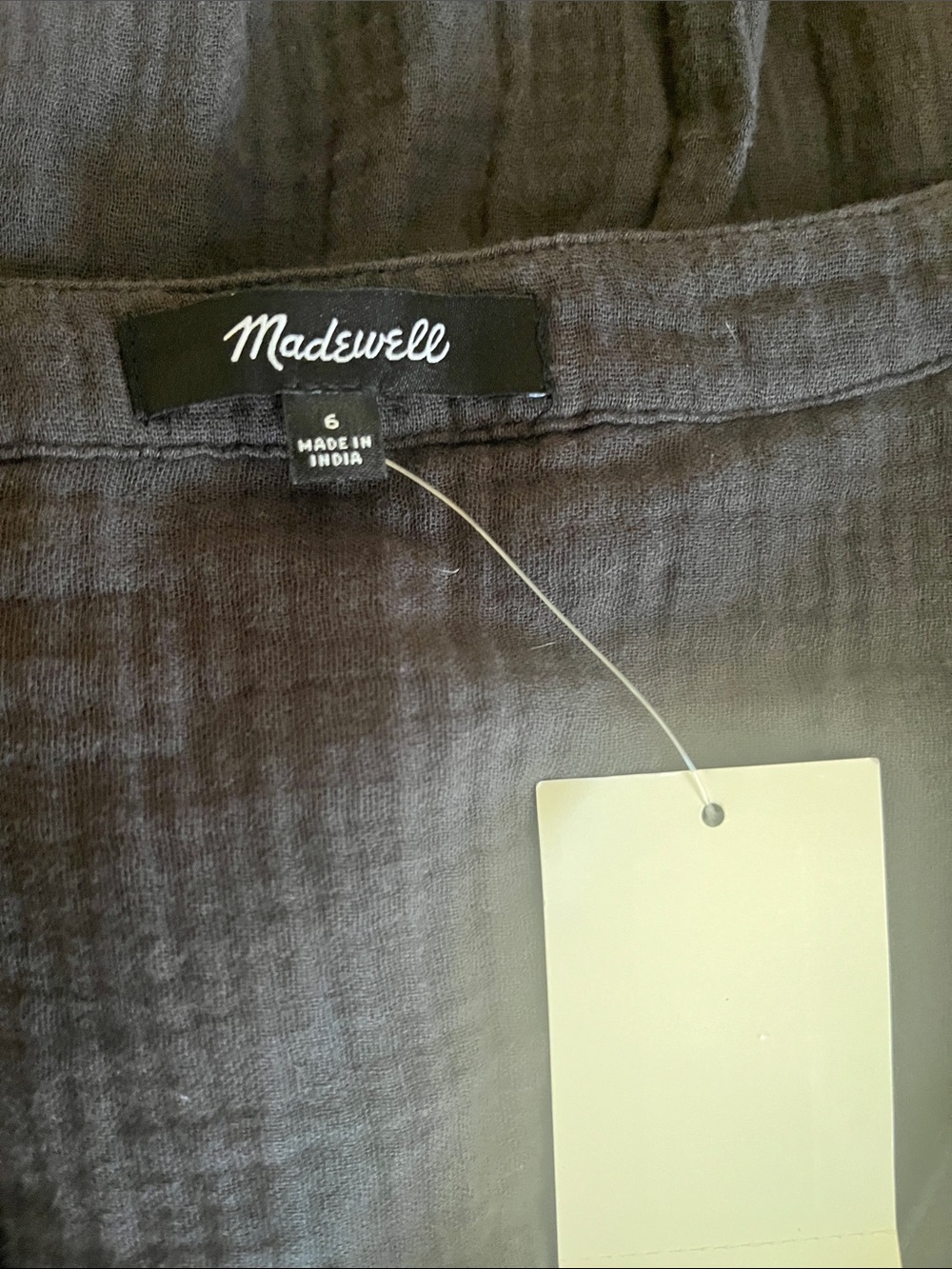 Madewell grey Button-Front Midi Dress with Tiered Skirt - Picture 5 of 6